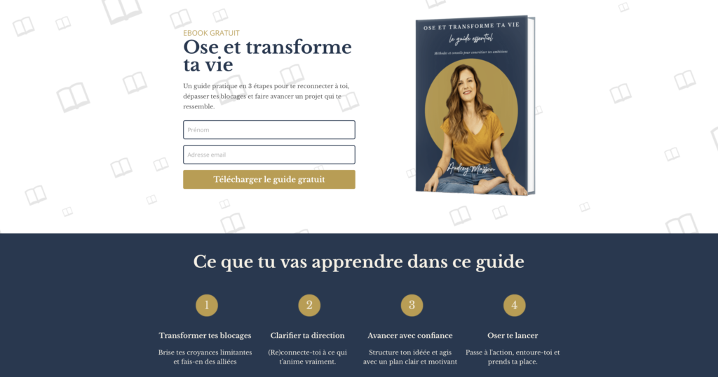 Landing Page Audrey Masson Landing Page Audrey Masson