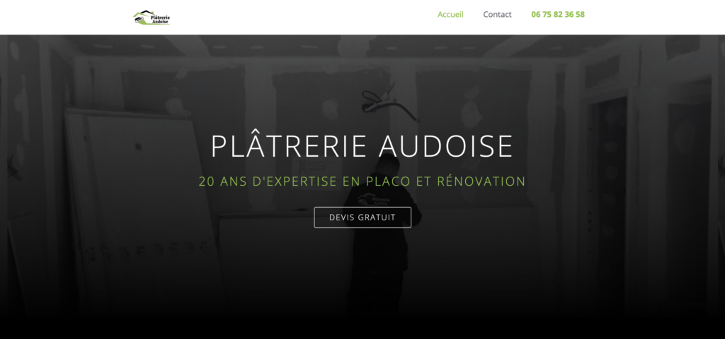 Plâtrerie audoise EMO Antoine - Création de site web Clément Trachez Consulting Plâtrerie audoise EMO Antoine - Création de site web Clément Trachez Consulting