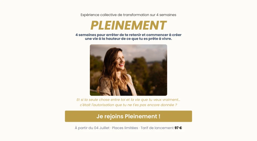 Tunel de vente "PLEINEMENT" Audrey Masson